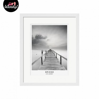 Framed Art Print "Life Journey - Bridge"