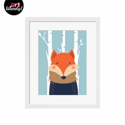 Framed Art Print "Winter Fox"